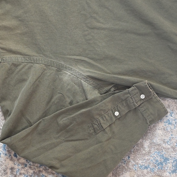 Ralph Lauren Mens Size XXL Long‎ Sleeve Olive Green Button Up Shirt - Picture 2 of 4